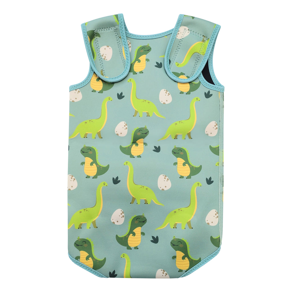 Swim Wrap Suit - Green Dinosaur