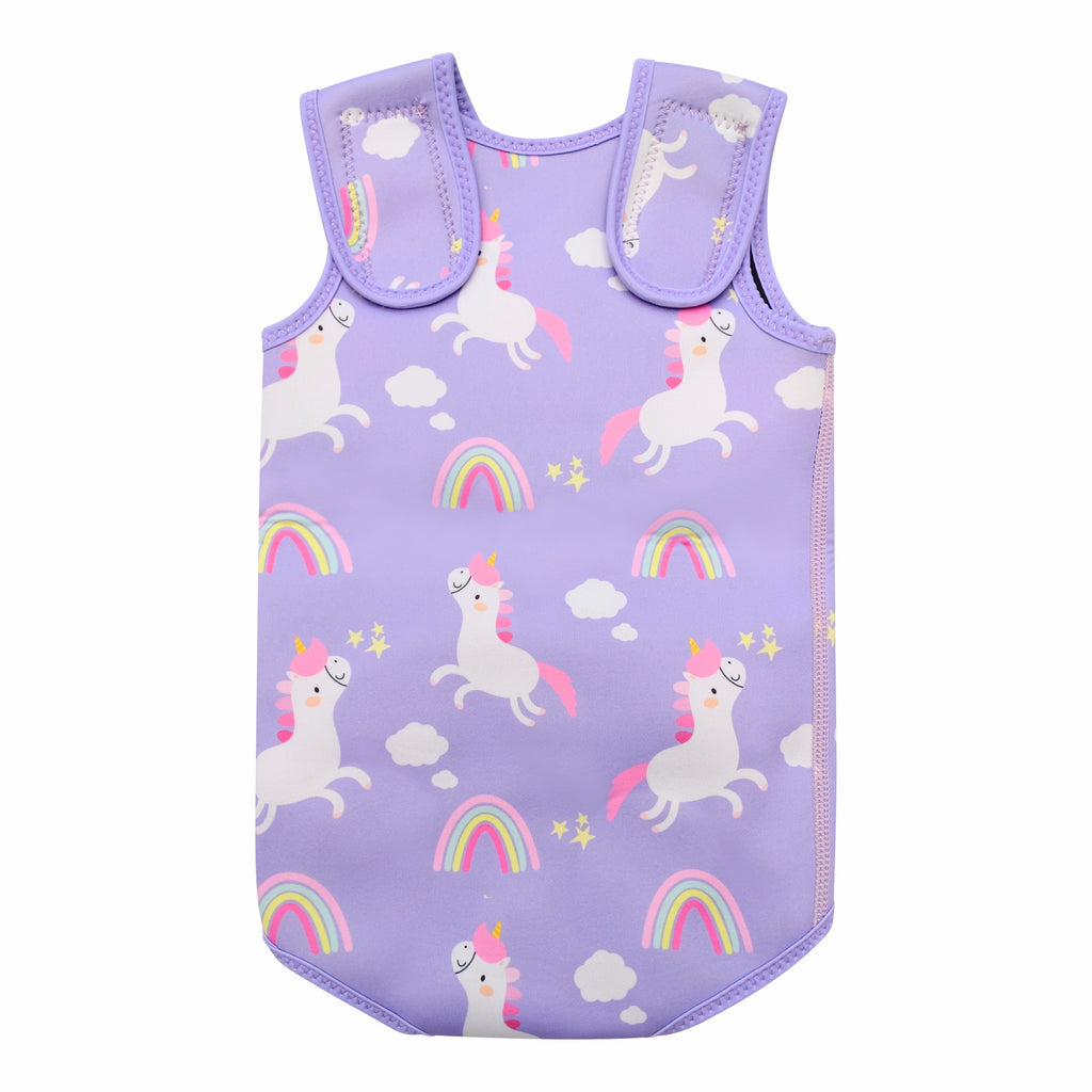 Swim Wrap Suit - Purple Unicorn