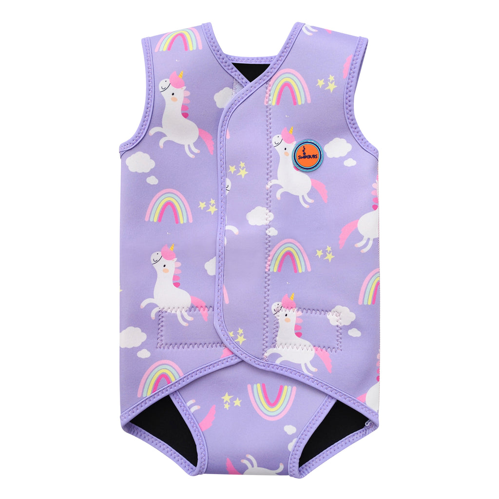 Swim Wrap Suit - Purple Unicorn