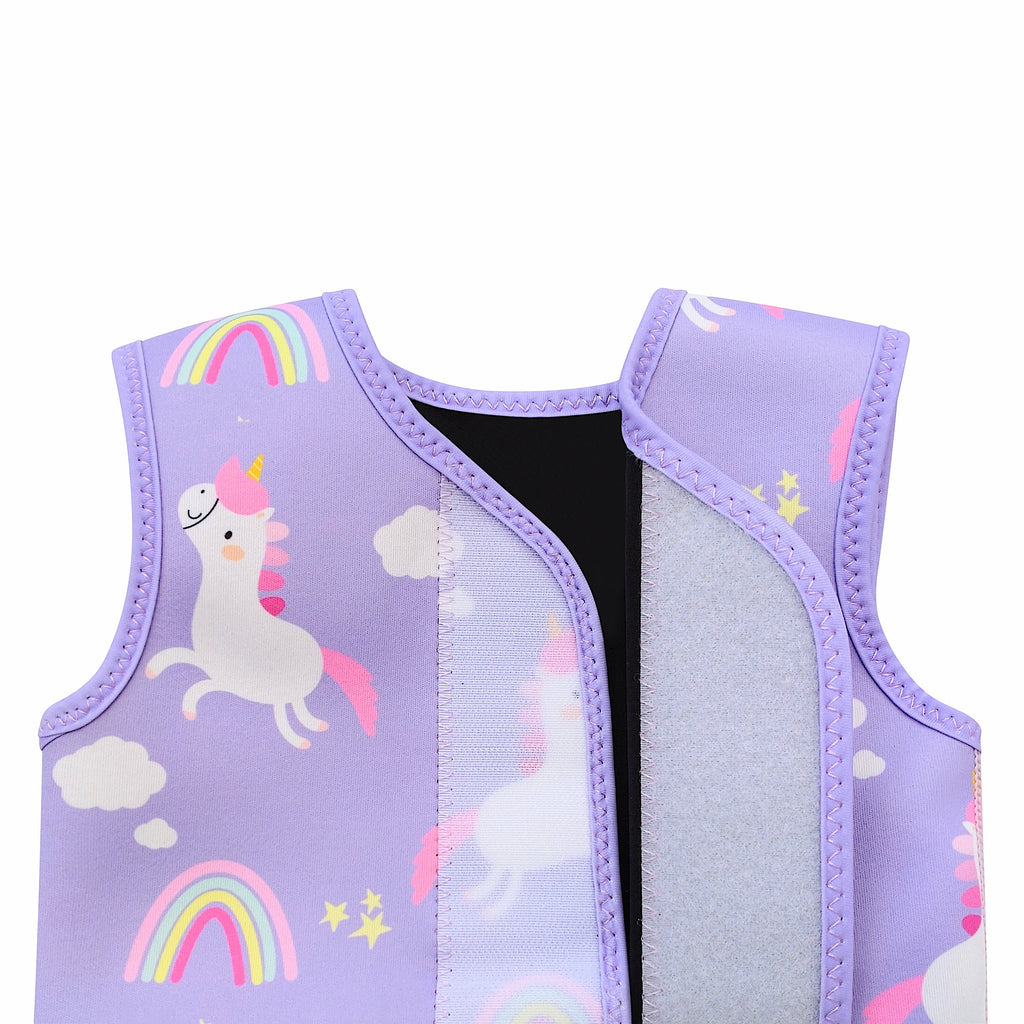 Swim Wrap Suit - Purple Unicorn