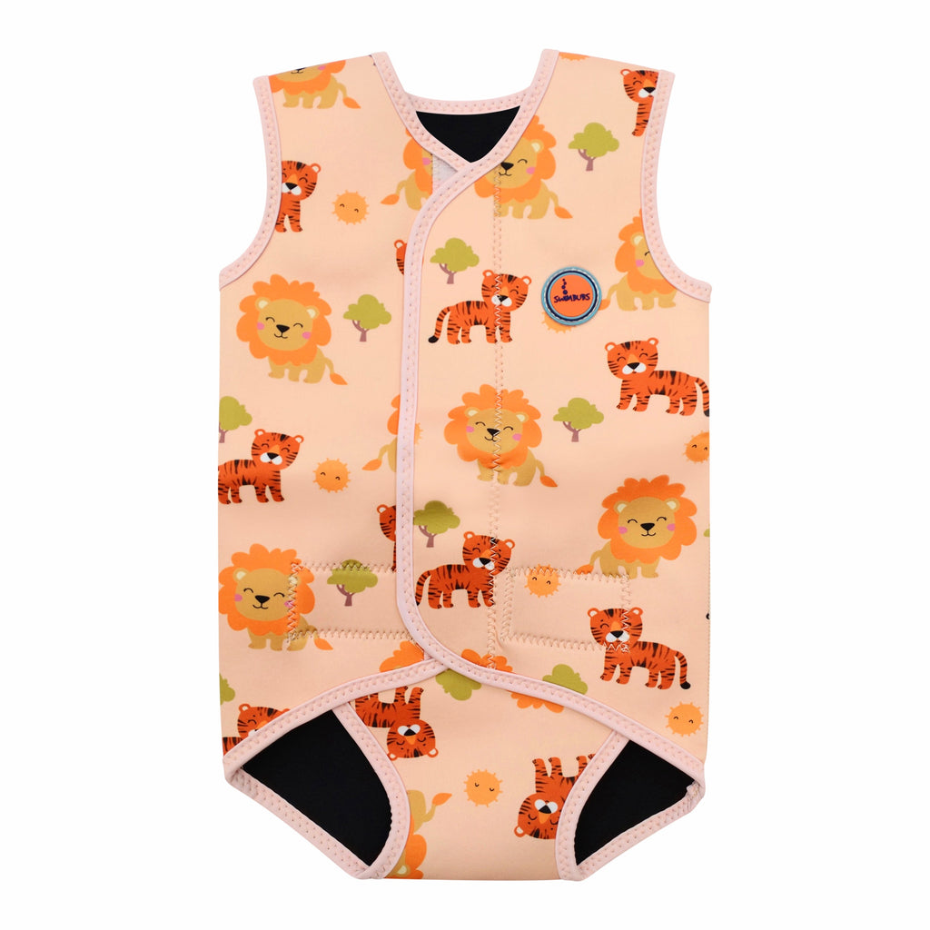 Swim Wrap Suit - Orange Lion