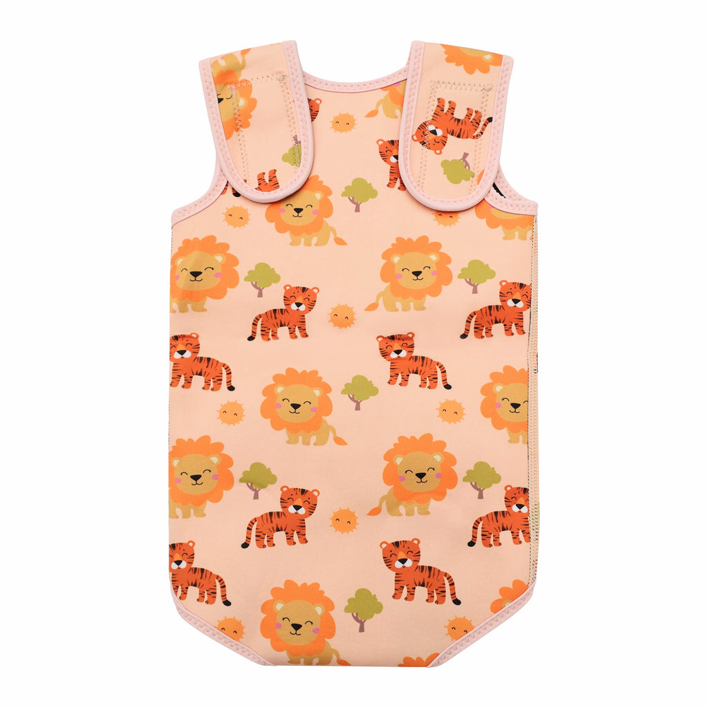 Swim Wrap Suit - Orange Lion