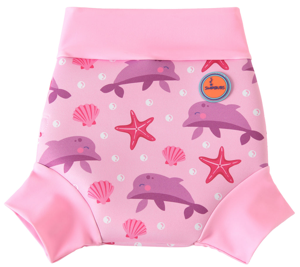 Swimming Nappy - Pink Dolphin