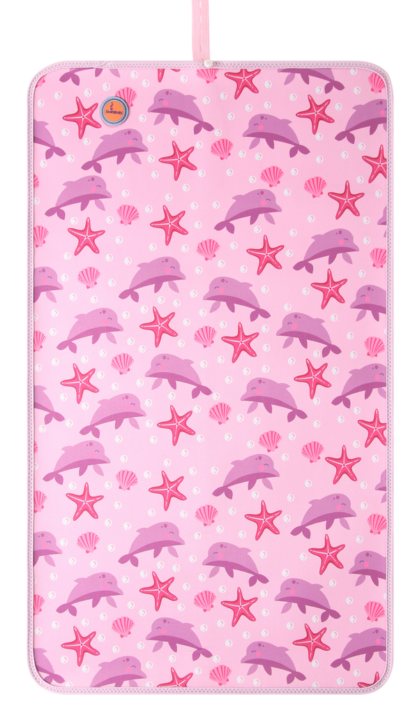 Baby Changing Mat - Pink Dolphin