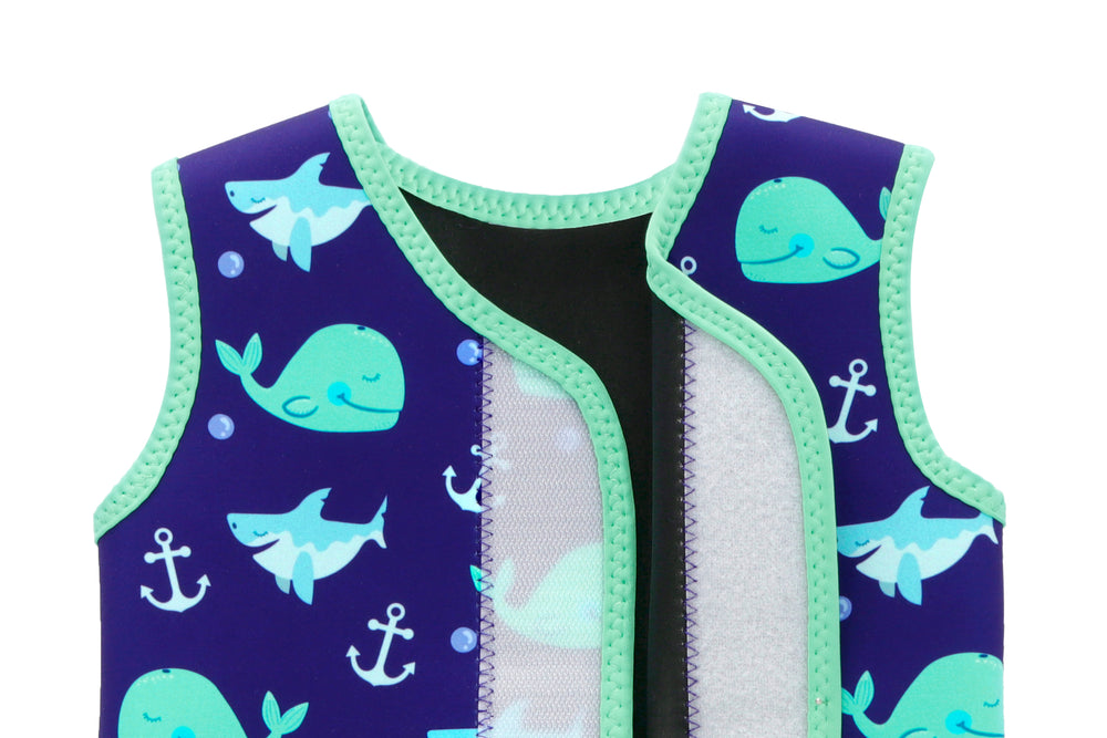 Swimbubs Baby Wrap Wetsuit In Blue Whale