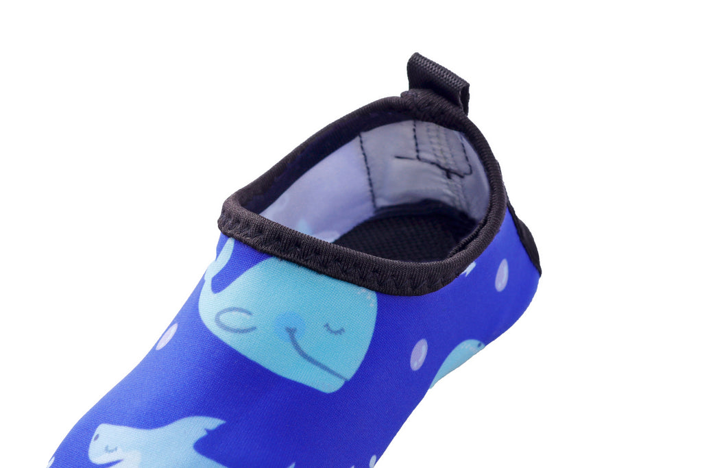 Polyester Made Swim Shoes In Blue Color